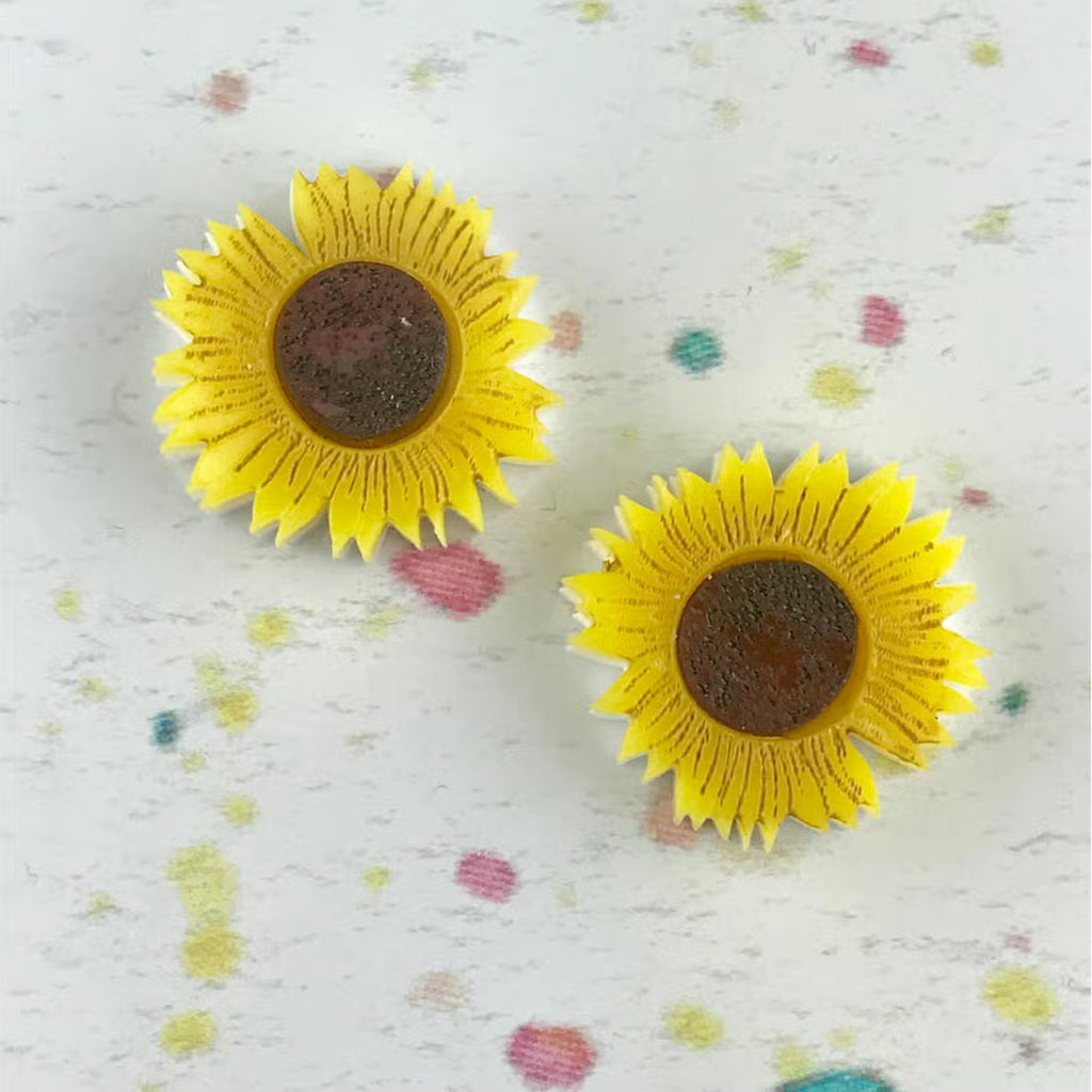 Sunflower Earrings - The Little Jewellery Company