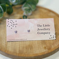 Tiny Hearts Studs (Lilac) - The Little Jewellery Company