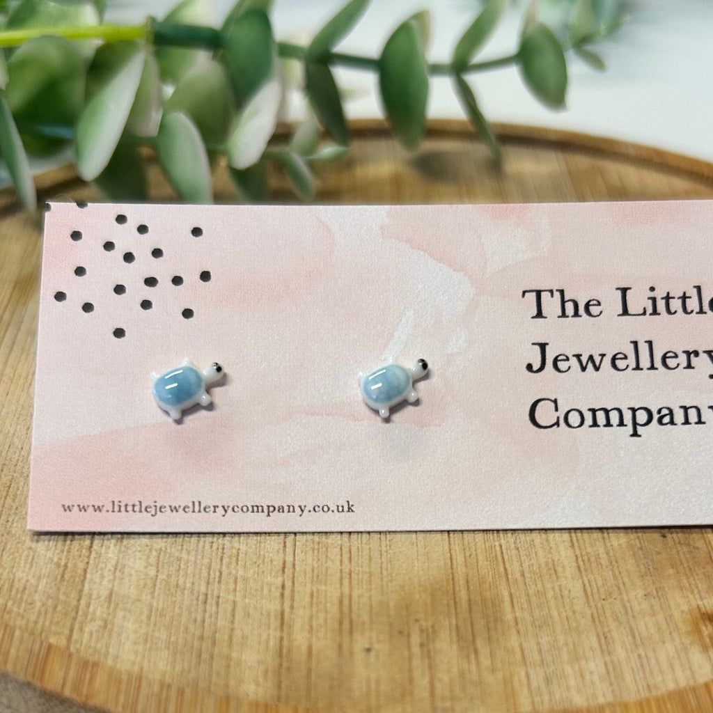 Tortoise Studs - The Little Jewellery Company