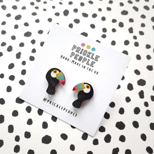 Toucan Studs - The Little Jewellery Company