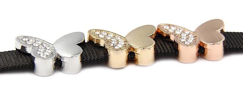 Vita Bracelet Crystal Butterfly Slide Charm - Your Locket