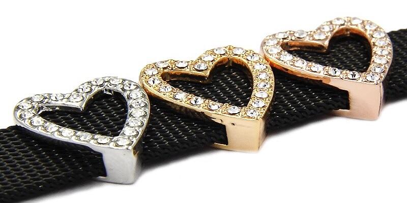 Vita Bracelet Crystal Heart Slide Charm - Your Locket