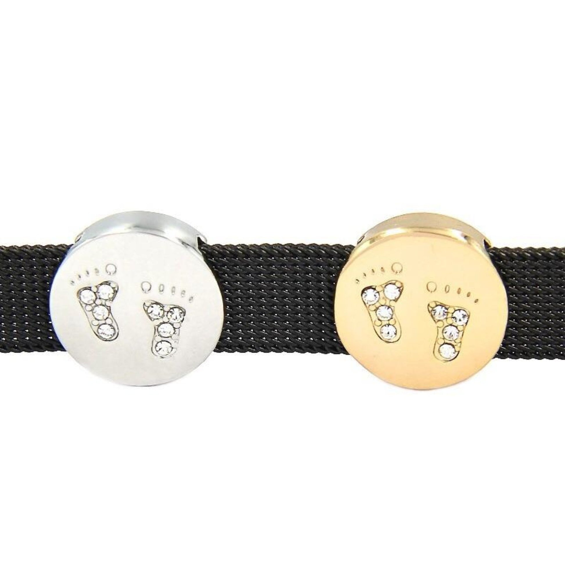 Vita Bracelet Footprint Slide Charm - The Little Jewellery Company