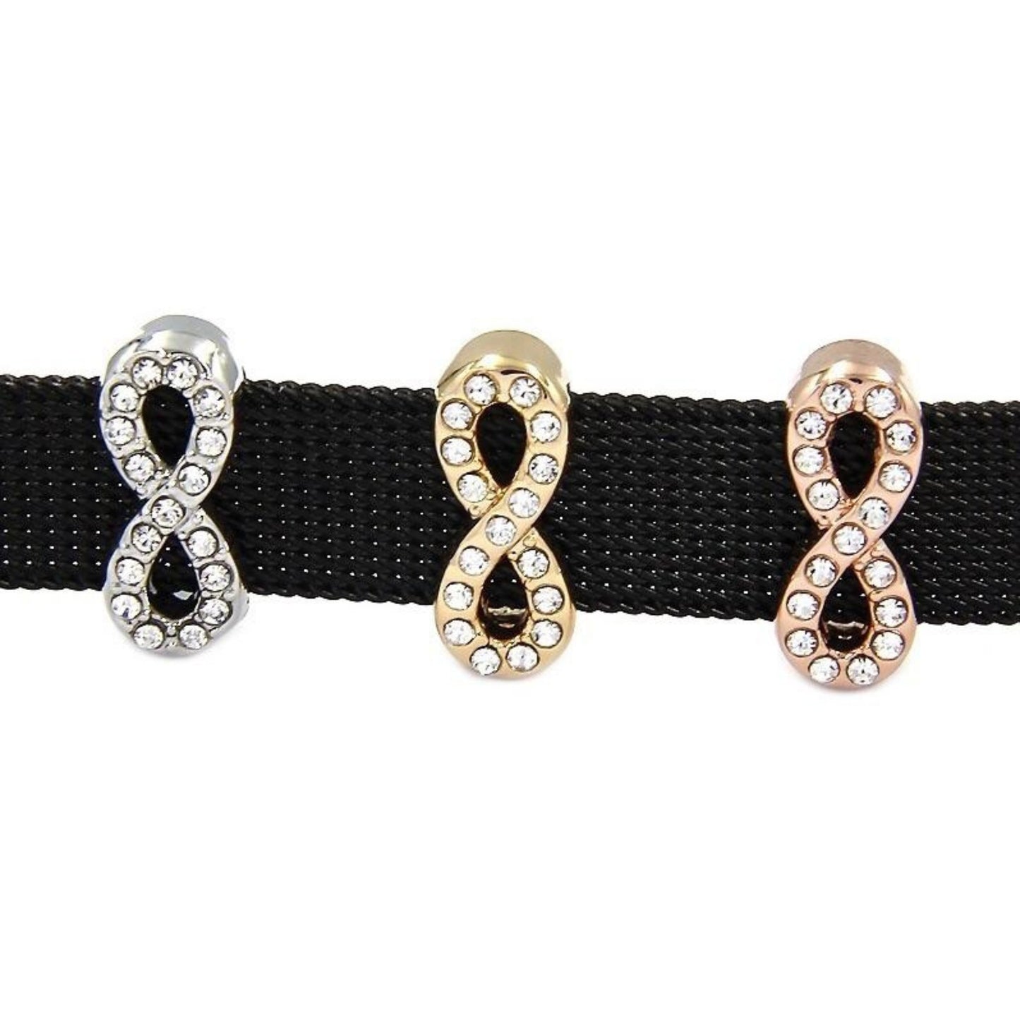 Vita Bracelet Infinity Crystal Slide Charm - The Little Jewellery Company