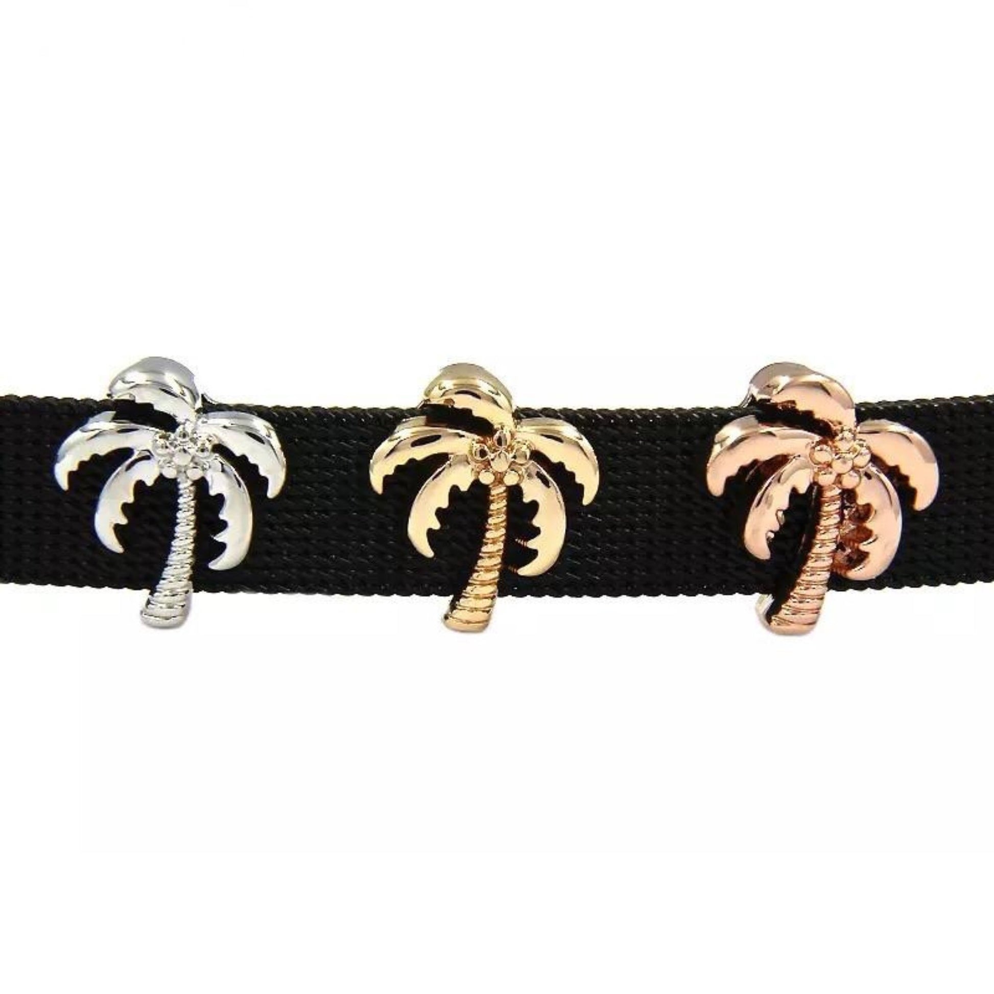 Vita Bracelet Palm Tree Slide Charm - The Little Jewellery Company
