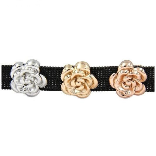 Vita Bracelet Rose Slide Charm - The Little Jewellery Company