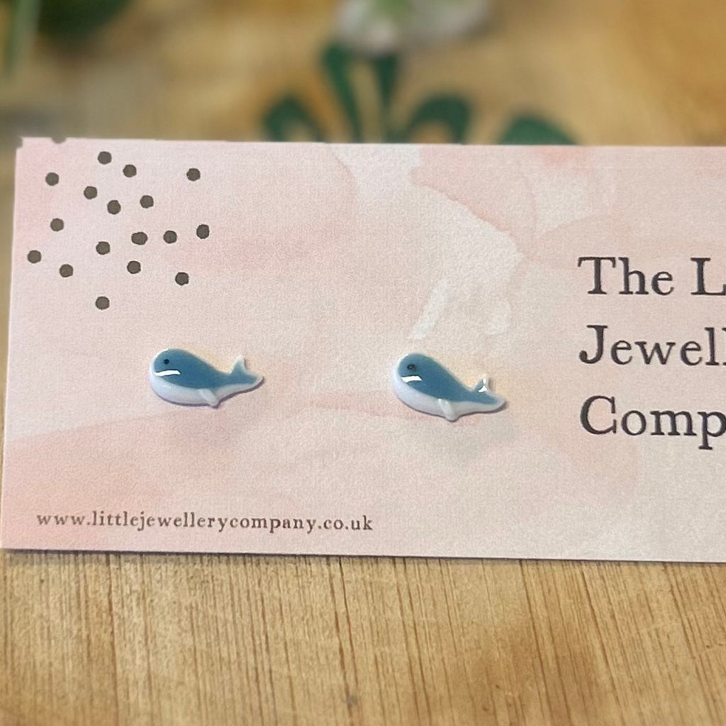 Whale Studs - The Little Jewellery Company